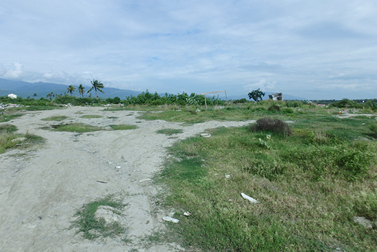 ここは記念公園（？）になる予定らしく、整地作業が行われ、今では単なる広い空き地のように思える光景に変容していました。